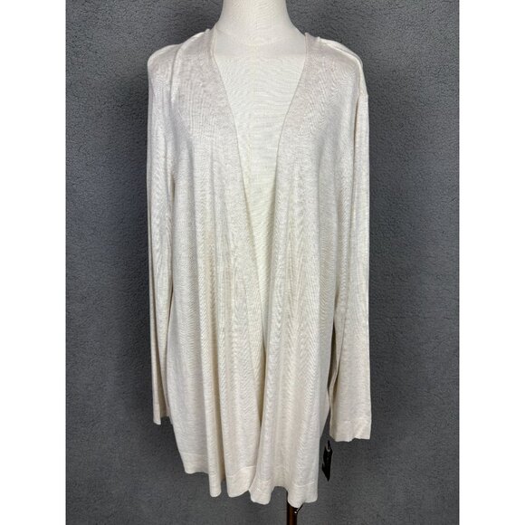 Style & Co Women's Open Front Cardigan Sweater Beige Size XXL New With Tag's. - Picture 1 of 8